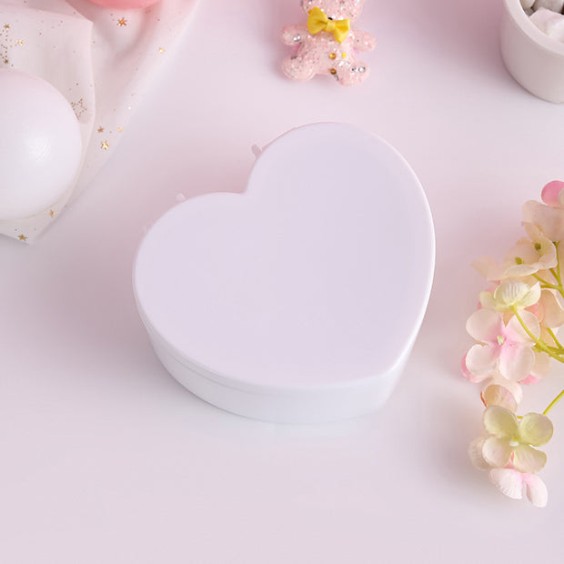 Storage Box Desktop Love Jewelry Box Student Dormitory Double Mirror Storage Box