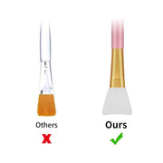 1 Pcs Reusable Silicone Face And Body Mask Applicator  Soft Hairless Spatula Brush For Clay, Mud, Lotion And DIY Skincare, 6 Colors