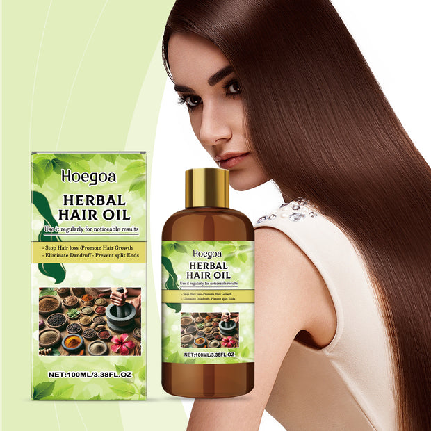Hoegoa Herbal Hair Oil Hydrates, Moisturizes, Nourishes The Scalp, Improves Dryness, Frizz And Hair Treatment