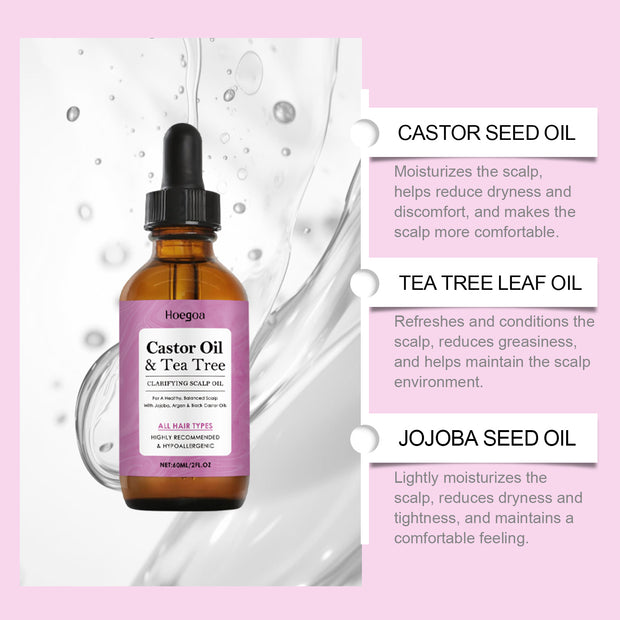 HOEGOA Scalp Treatment Oil Nourishes Hair, Moisturizes And Locks In Moisture, Improves Hair Texture, Reduces Oil Frizz
