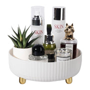 Makeup Perfume Organizer Tray 360 Degree Rotating Lazy Susan Skincare Lotion Organizer Spinning Cosmetics Storage For Dresser, Vanity, Bathroom Countertop