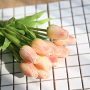 Home decor table setting fake flowers
