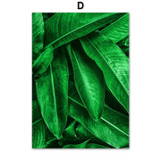 Home Decor Green Plant Canvas Painting