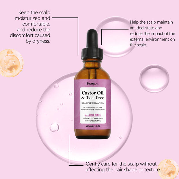 HOEGOA Scalp Treatment Oil Nourishes Hair, Moisturizes And Locks In Moisture, Improves Hair Texture, Reduces Oil Frizz