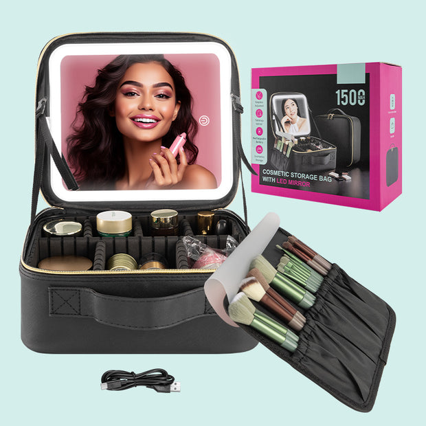 Makeup Case With Light Black